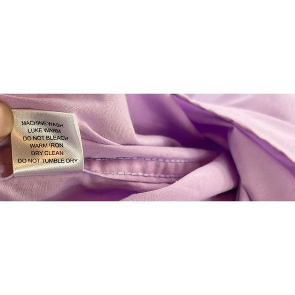 BERLIONI, MEN DRESS SHIRT, long sleeve, COLOR PURPLE, PINK, SIZE 20 - Picture 9 of 11